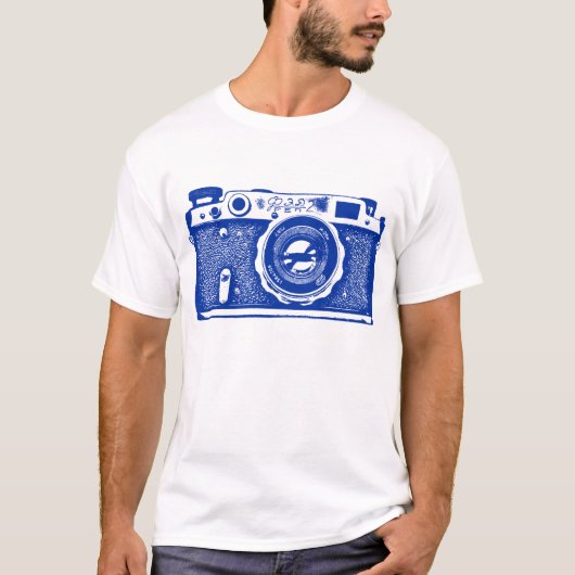 Reus Camera uit de Sovjet-Unie - Navyblauw T-shirt (Voorkant)