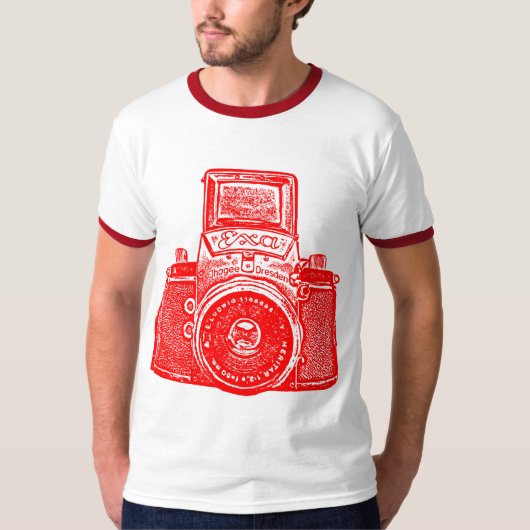 Reus Camera uit Oost-Duitsland - Rood T-shirt (Voorkant)