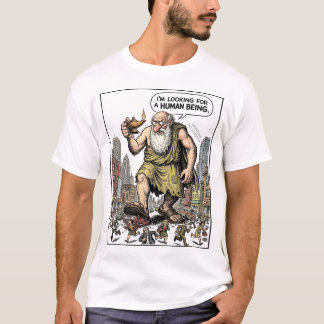 Reus Diogenes zoekt een menselijk wezen T-shirt