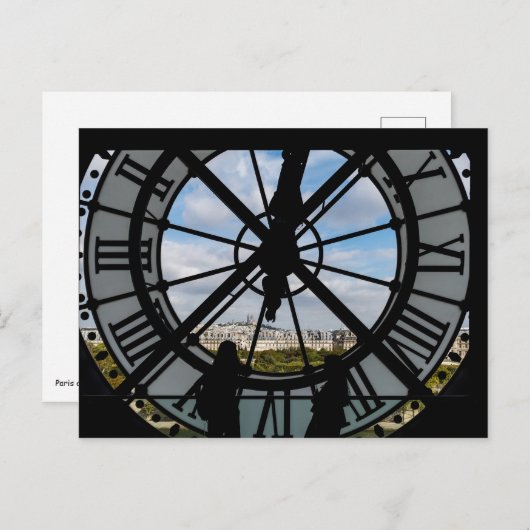 Reus klok van glas in het Musée d'Orsay - Parijs Briefkaart (Voorkant / Achterkant)