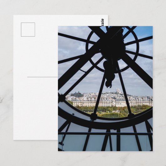 Reus klok van glas in het Musée d'Orsay - Parijs Briefkaart (Voorkant / Achterkant)
