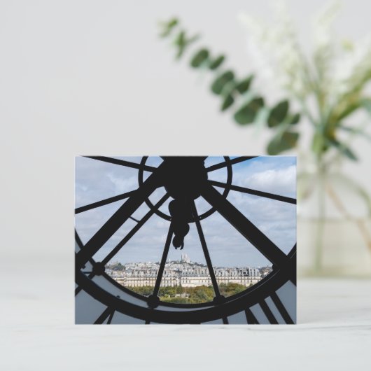 Reus klok van glas in het Musée d'Orsay - Parijs Briefkaart (Staand voorkant)