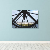 Reus klok van glas in het Musée d'Orsay - Parijs Canvas Afdruk (Insitu (Houten vloer))