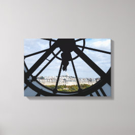 Reus klok van glas in het Musée d'Orsay - Parijs Canvas Afdruk