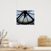 Reus klok van glas in het Musée d'Orsay - Parijs Poster (Keuken)