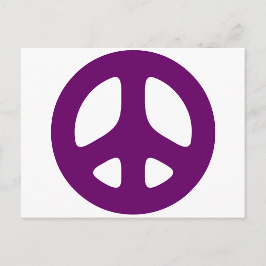 Reus Paarse Vredesbord Briefkaart (Voorkant)