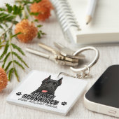 🐾 Reus Schnauzerliefhebber Cadeau🐾 Sleutelhanger (Voorkant Rechts)