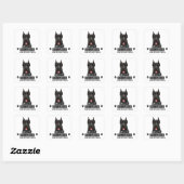 🐾 Reus Schnauzerliefhebber Cadeau🐾 Vierkante Sticker (Vel)