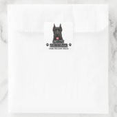 🐾 Reus Schnauzerliefhebber Cadeau🐾 Vierkante Sticker (Tas)