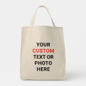 Reusable Everyday | Add Text, Photo or Design Your Tote Bag (Achterkant)