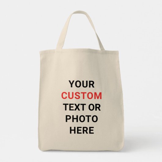 Reusable Everyday | Add Text, Photo or Design Your Tote Bag (Achterkant)