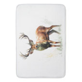 reusachtig hert in een rack badmat (Voorkant Verticaal)