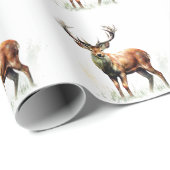 reusachtig hert in een rack cadeaupapier (Rol Hoek)