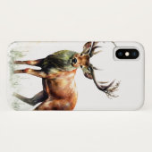reusachtig hert in een rack Case-Mate iPhone case (Achterkant (horizontaal))