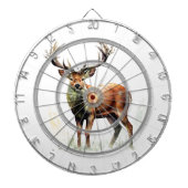 reusachtig hert in een rack dartbord (Voorkant)