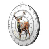 reusachtig hert in een rack dartbord (Voorkant Rechts)