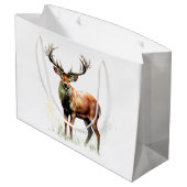 reusachtig hert in een rack groot cadeauzakje (Achterkant Gekanteld)
