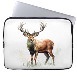 reusachtig hert in een rack laptop sleeve