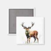 reusachtig hert in een rack magneet (Voorkant / Achterkant)