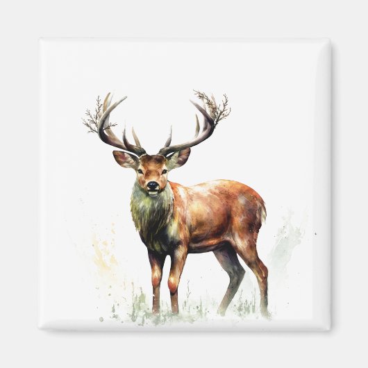 reusachtig hert in een rack magneet (Voorkant)