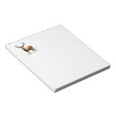 reusachtig hert in een rack notitieblok (Schuin)