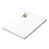 reusachtig hert in een rack notitieblok (Linkerzijde)