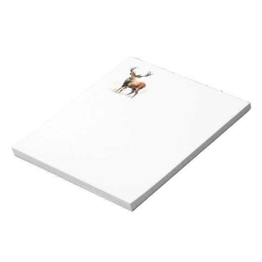 reusachtig hert in een rack notitieblok (Linkerzijde)