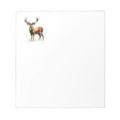 reusachtig hert in een rack notitieblok (Voorkant)