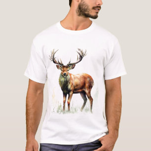 reusachtig hert in een rack t-shirt