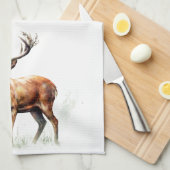 reusachtig hert in een rack theedoek (Quarter Fold)
