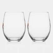 reusachtig hert in een rack wijnglas zonder voet (Links)