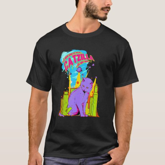 Reusachtig kat monster t-shirt (Voorkant)