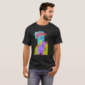 Reusachtig kat monster t-shirt (Voorkant volledig)