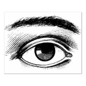 Reusachtig menselijk oog rubberstempel (Afrduk)