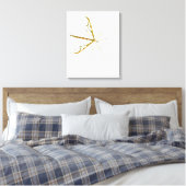 reusachtig met insecten bekleed canvas afdruk (Insitu (Slaapkamer))