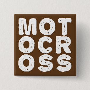 Reusachtig Motocross Logo Dirt Bike Knoop Badge Sp Vierkante Button 5,1 Cm