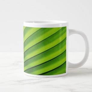 Reusachtig palmbladpatroon grote koffiekop