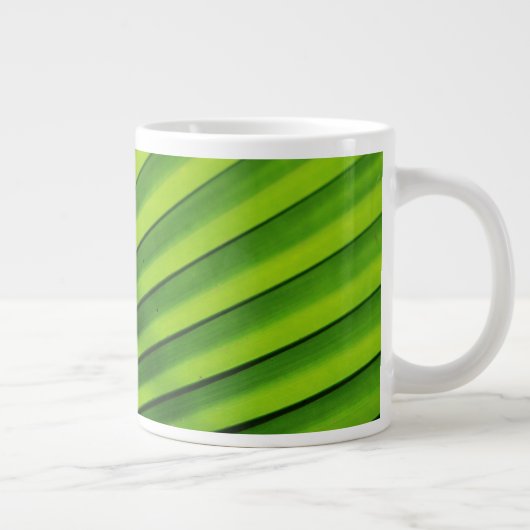 Reusachtig palmbladpatroon grote koffiekop (Rechts)