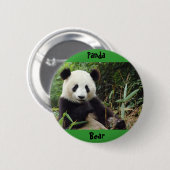 reusachtig-panda-china-big(1), Panda, Beer Ronde Button 5,7 Cm (Voorkant /achterkant)