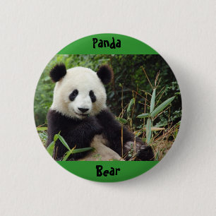 reusachtig-panda-china-big(1), Panda, Beer Ronde Button 5,7 Cm