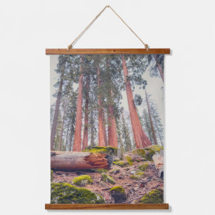 Reusachtig Sequoia-boslandschap Hangend Wandkleed