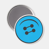 Reusachtige Button Magneet (Voorkant / Achterkant)