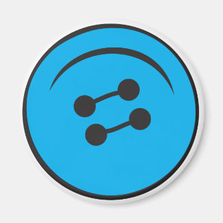 Reusachtige Button Magneet
