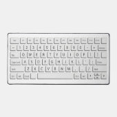 Reusachtige computer toetsenbord QWERTY letters ni Bureaumat (Voorkant)