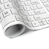 Reusachtige computer toetsenbord QWERTY letters ni Cadeaupapier (Rol Hoek)