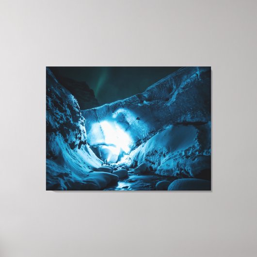 reusachtige ijsgrot canvas afdruk (Voorkant)