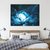 reusachtige ijsgrot canvas afdruk (Insitu (Slaapkamer))