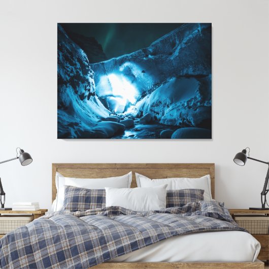 reusachtige ijsgrot canvas afdruk (Insitu (Slaapkamer))