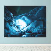 reusachtige ijsgrot canvas afdruk (Insitu (Houten vloer))