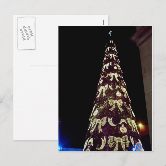 Reusachtige Kerstboom Feestdagenkaart (Voorkant / Achterkant)